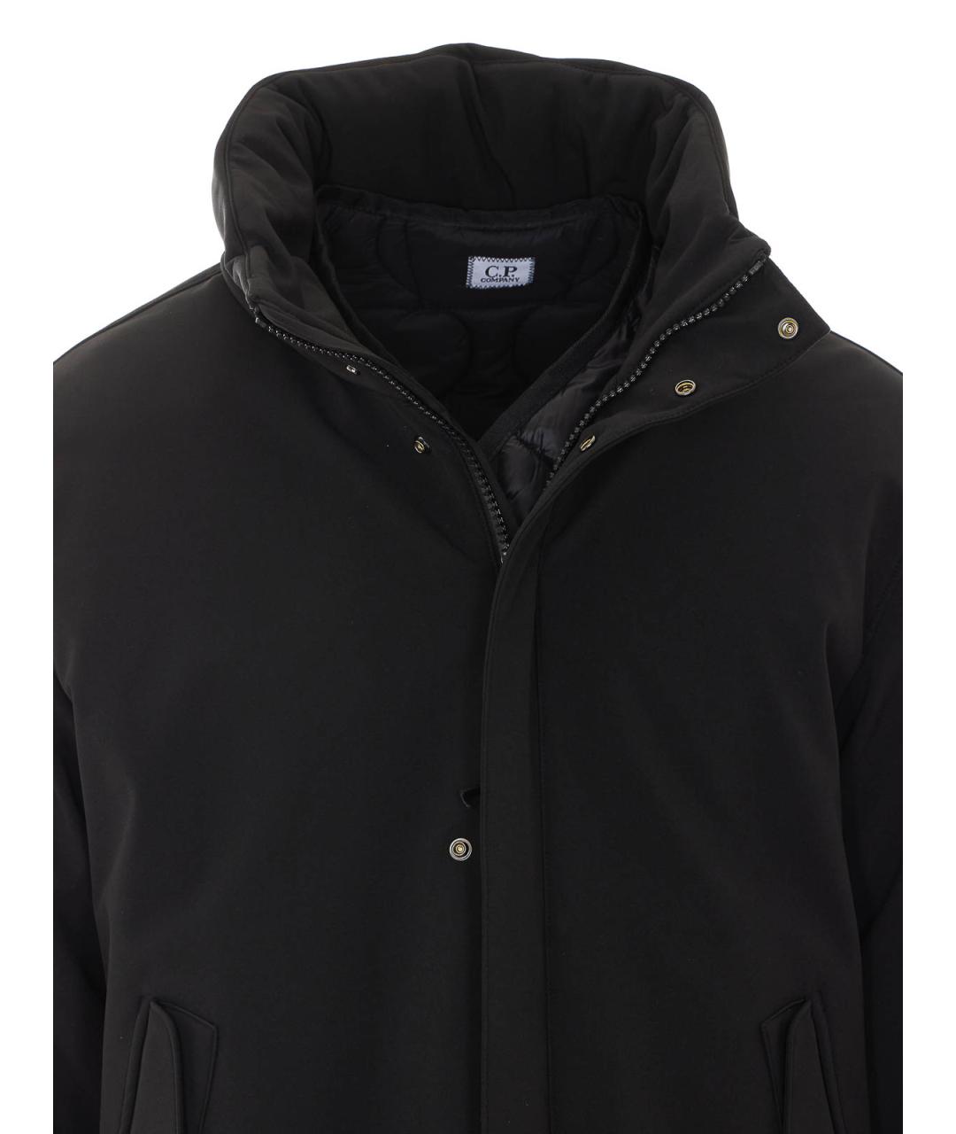 CP COMPANY Черный полиэстеровый пуховик, фото 4