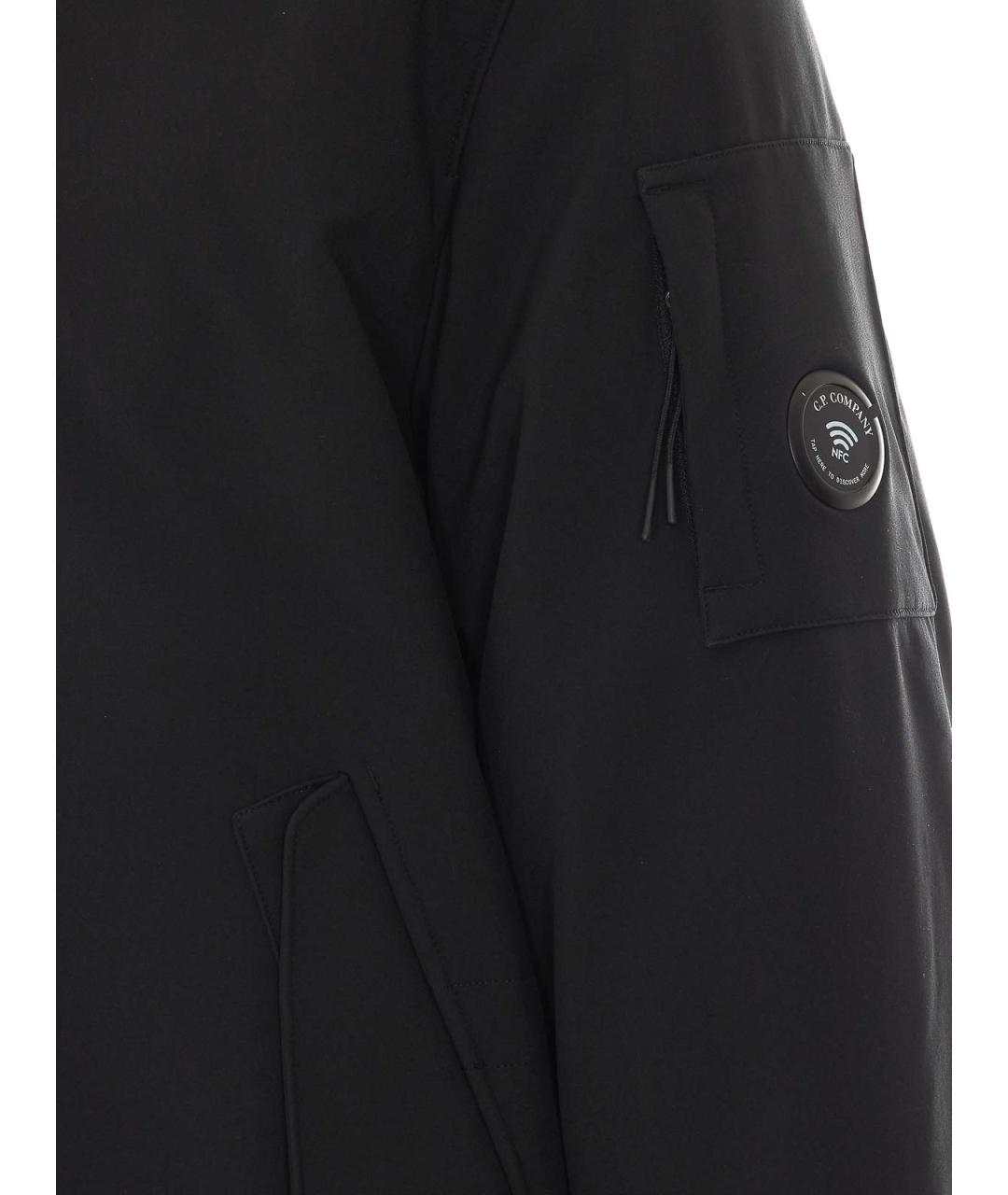 CP COMPANY Черный полиэстеровый пуховик, фото 3