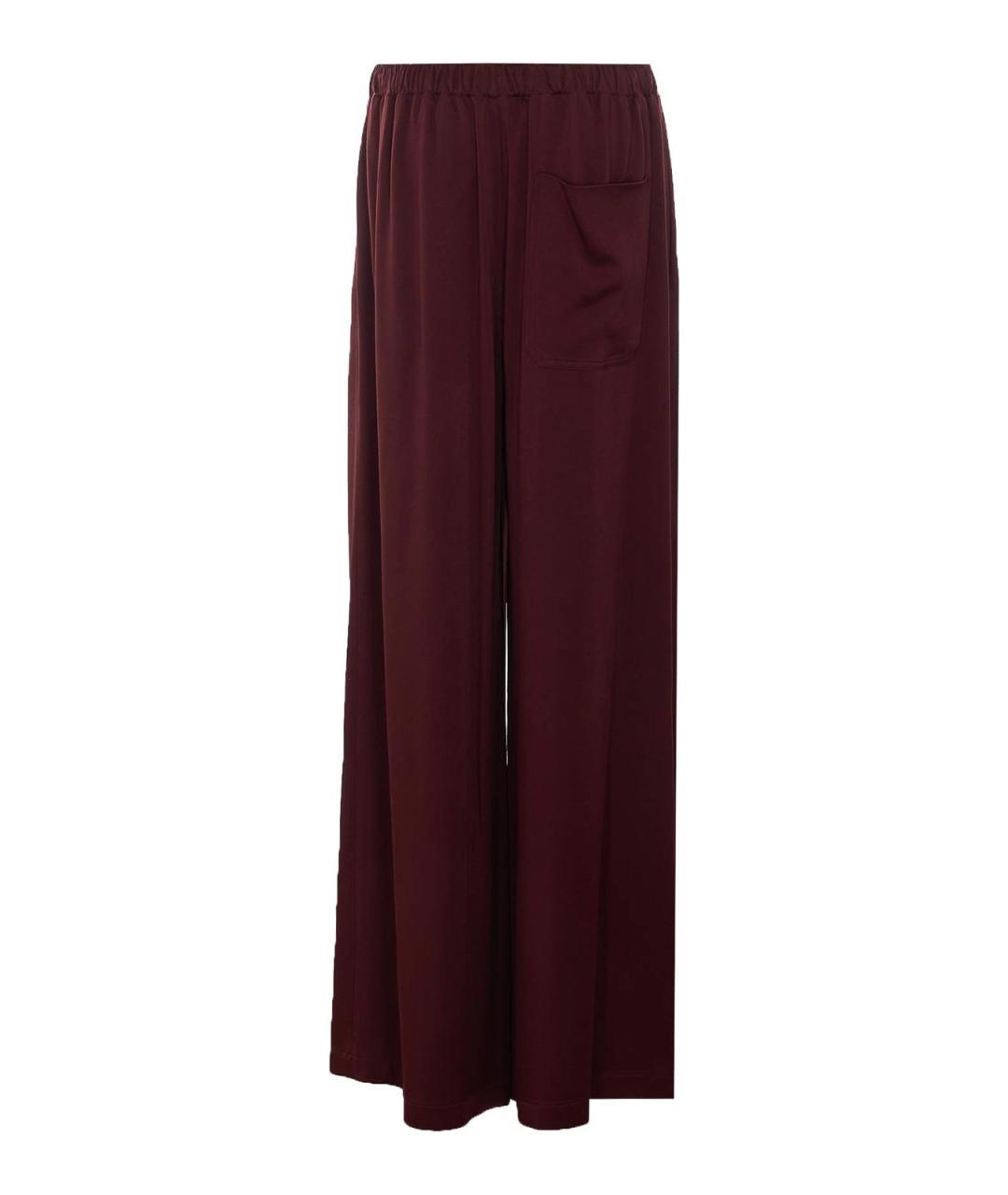 ANN DEMEULEMEESTER Красные хлопковые брюки широкие, фото 2