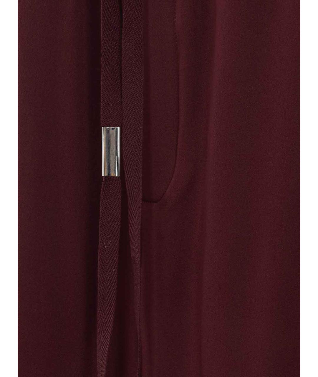 ANN DEMEULEMEESTER Красные хлопковые брюки широкие, фото 3