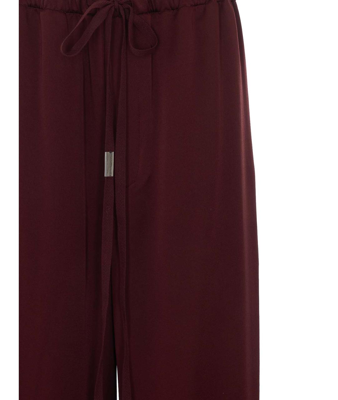 ANN DEMEULEMEESTER Красные хлопковые брюки широкие, фото 4
