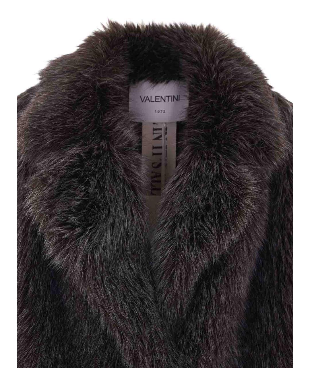 VALENTINI Серая меховая шуба, фото 4