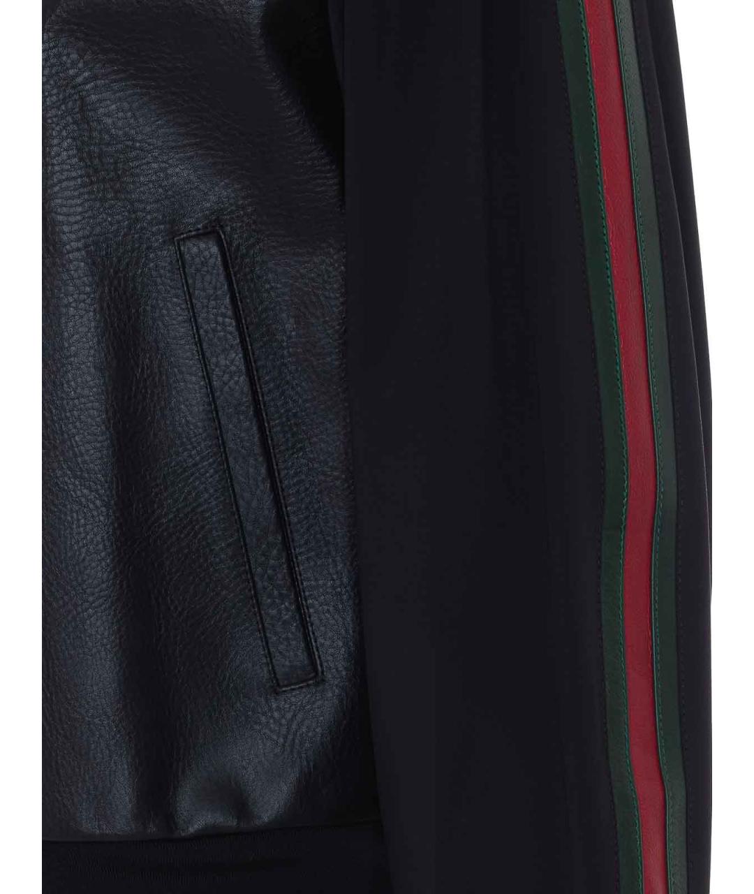 GUCCI Черная кожаная куртка, фото 3