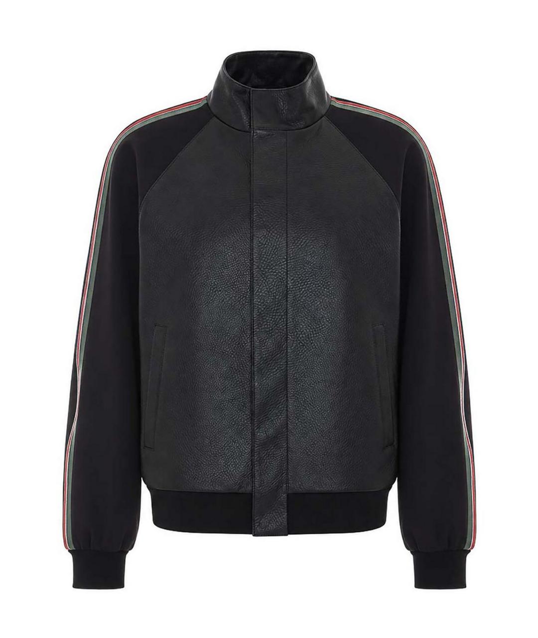 GUCCI Черная кожаная куртка, фото 1