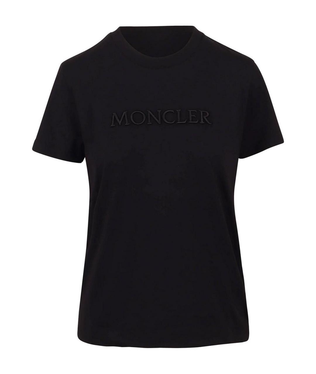 MONCLER Белая хлопковая футболка, фото 1