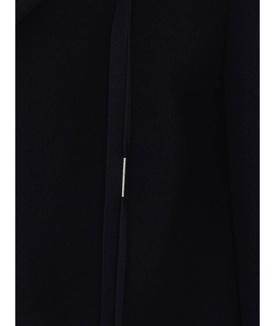 ANN DEMEULEMEESTER Черное шерстяное пальто, фото 3