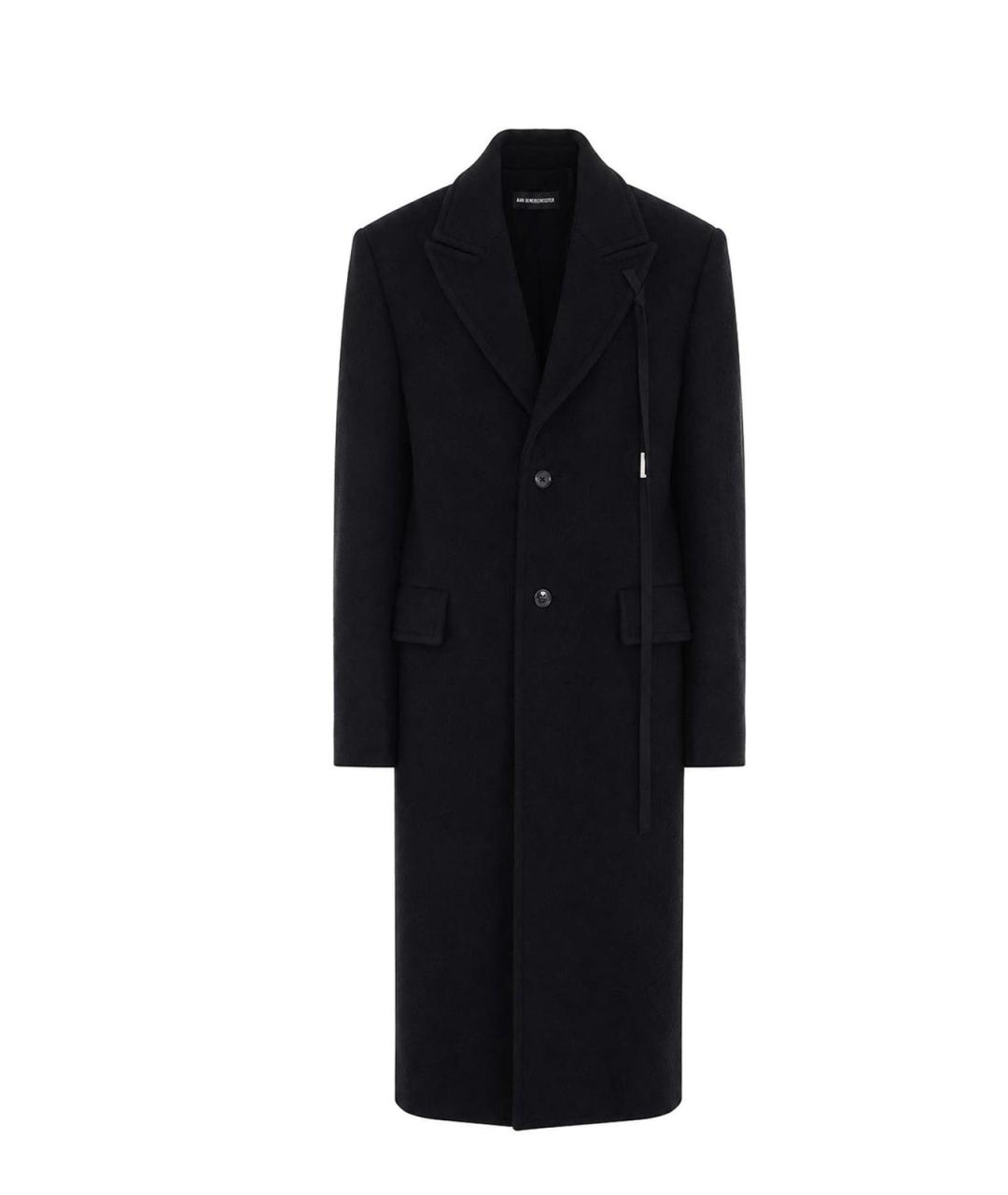 ANN DEMEULEMEESTER Черное шерстяное пальто, фото 1