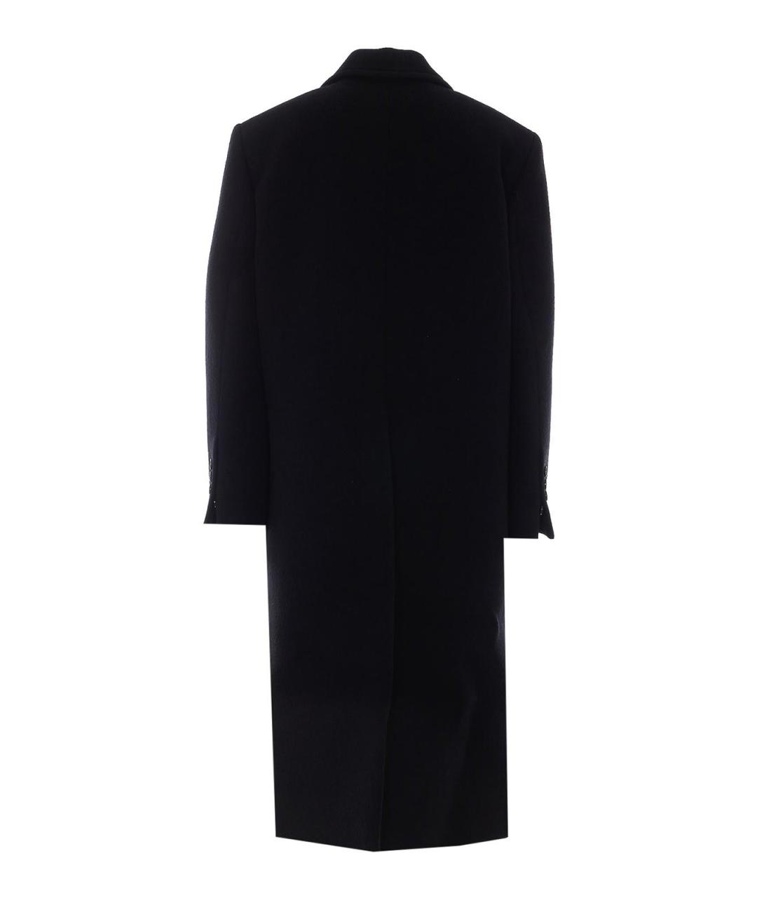 ANN DEMEULEMEESTER Черное шерстяное пальто, фото 2