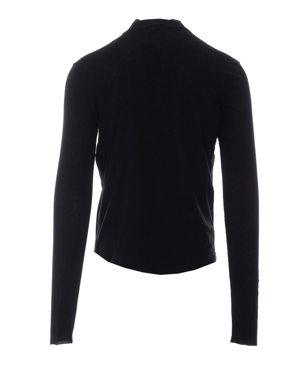 ANN DEMEULEMEESTER Черная хлопковая водолазка, фото 2