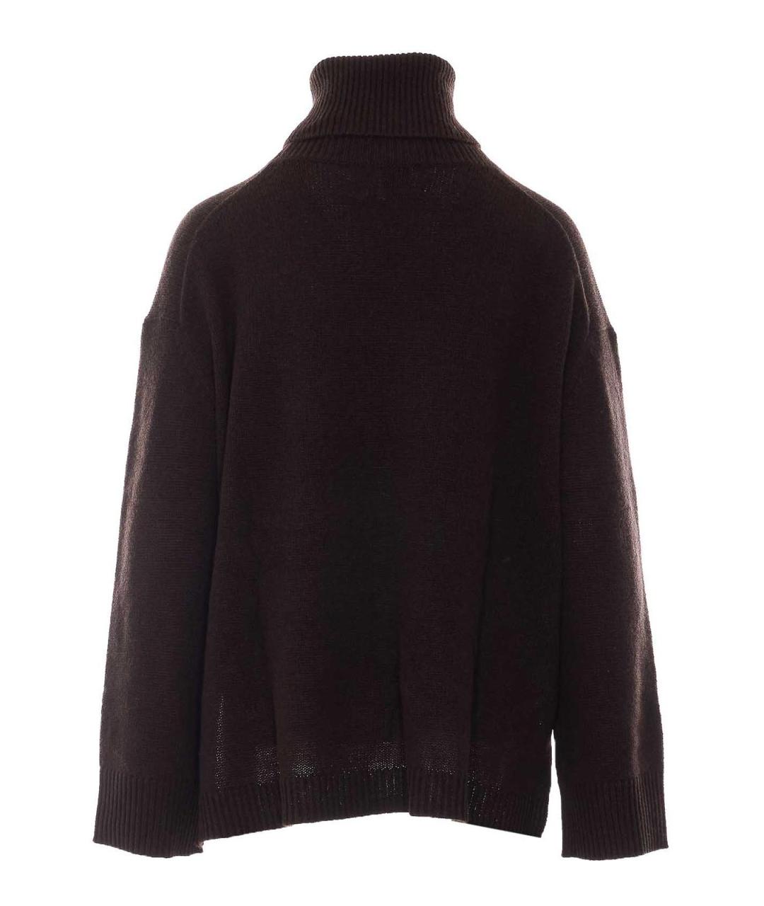 ALLUDE Коричневая шерстяная водолазка, фото 2