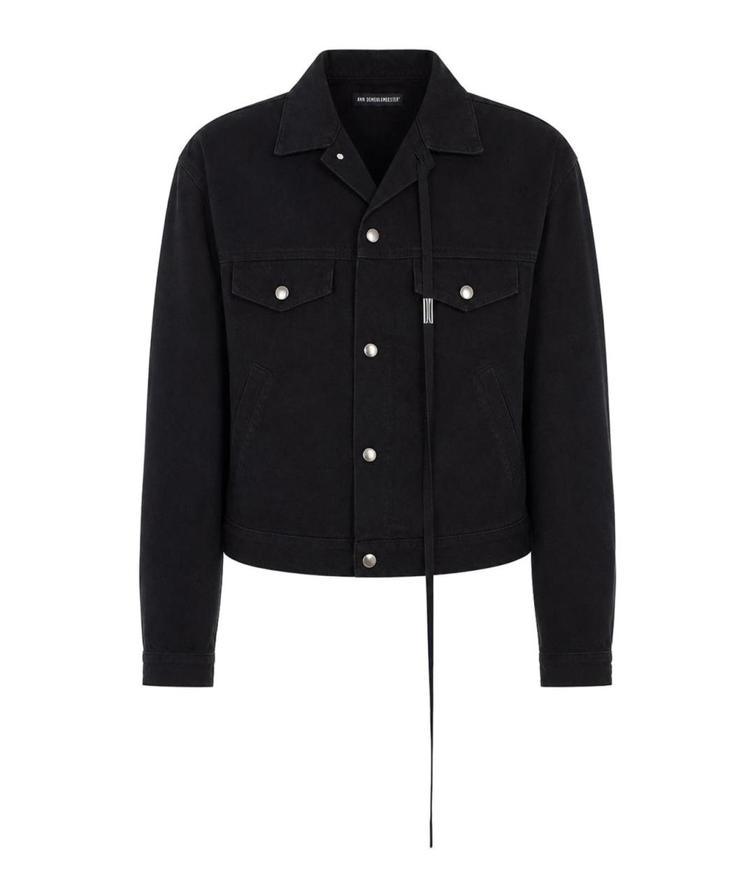 ANN DEMEULEMEESTER Черная хлопковая куртка, фото 1