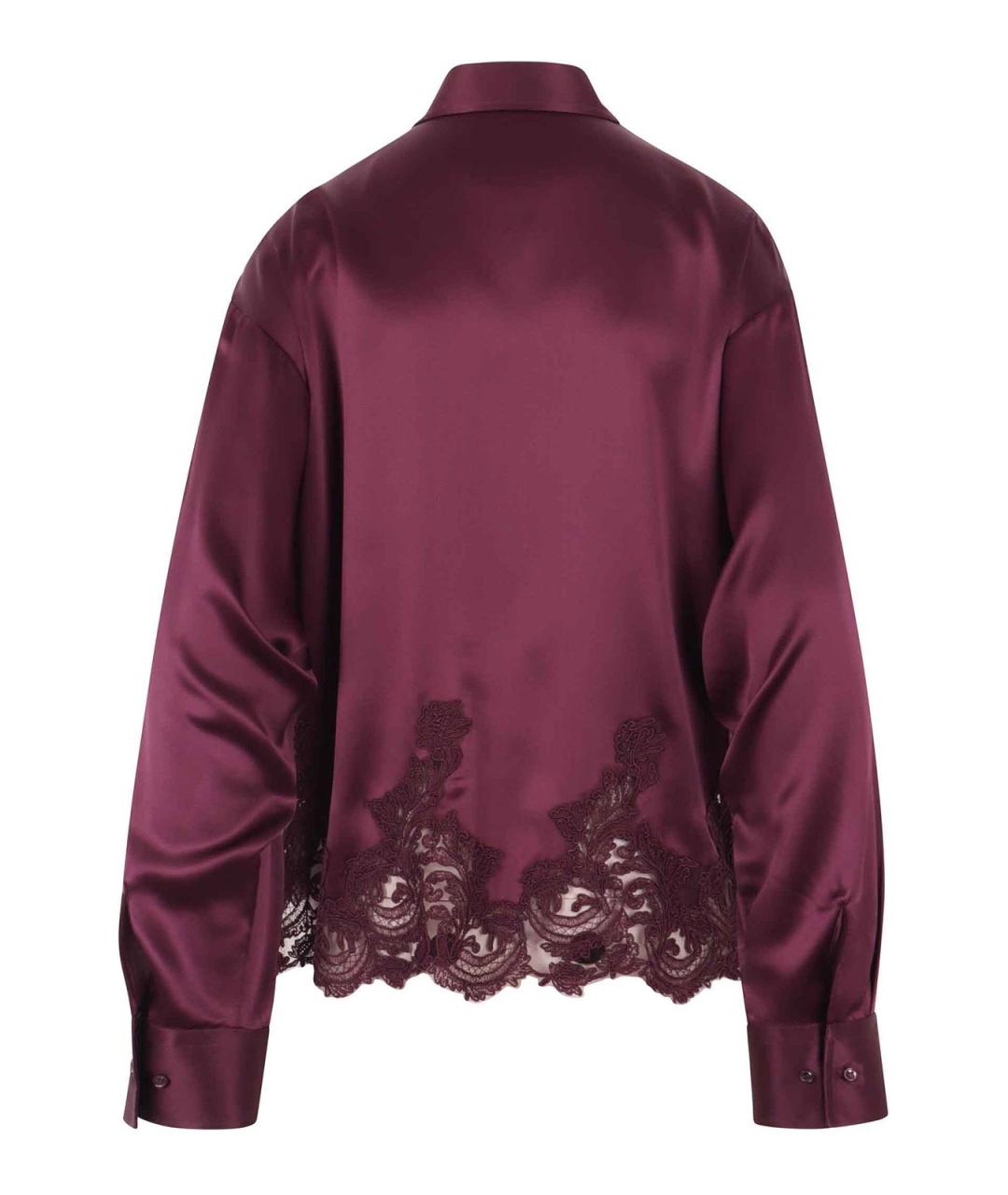 ERMANNO SCERVINO Фиолетовая шелковая рубашка, фото 2