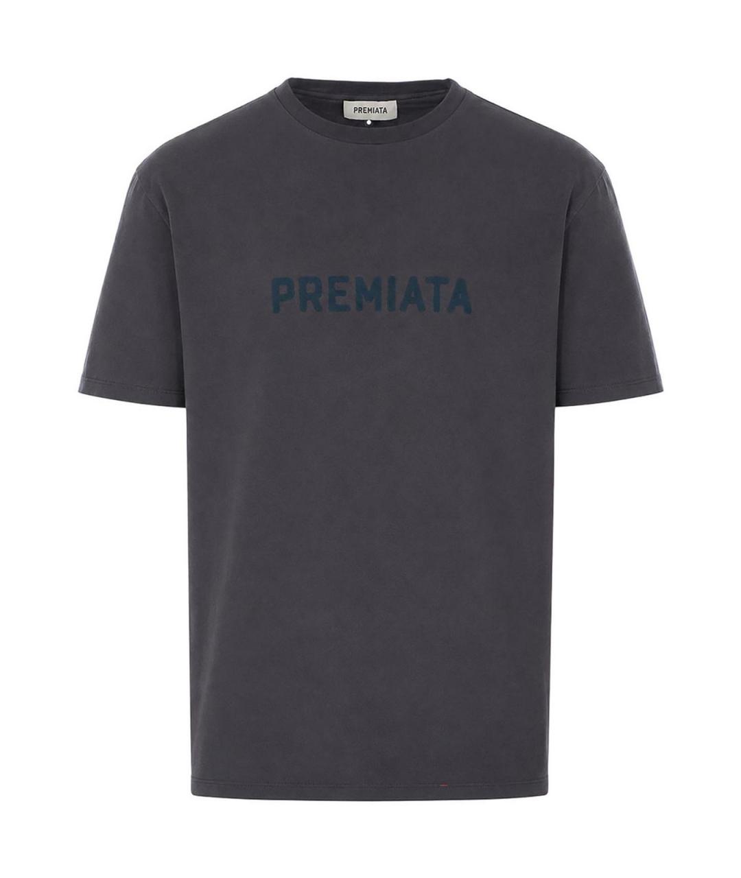 PREMIATA Серая хлопковая футболка, фото 1