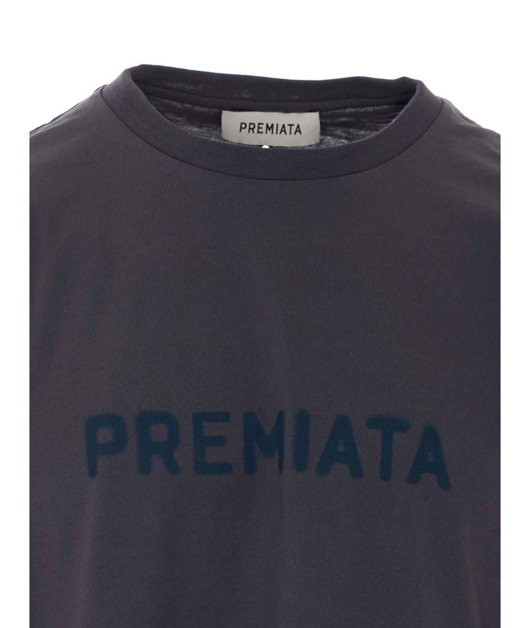 PREMIATA Серая хлопковая футболка, фото 4