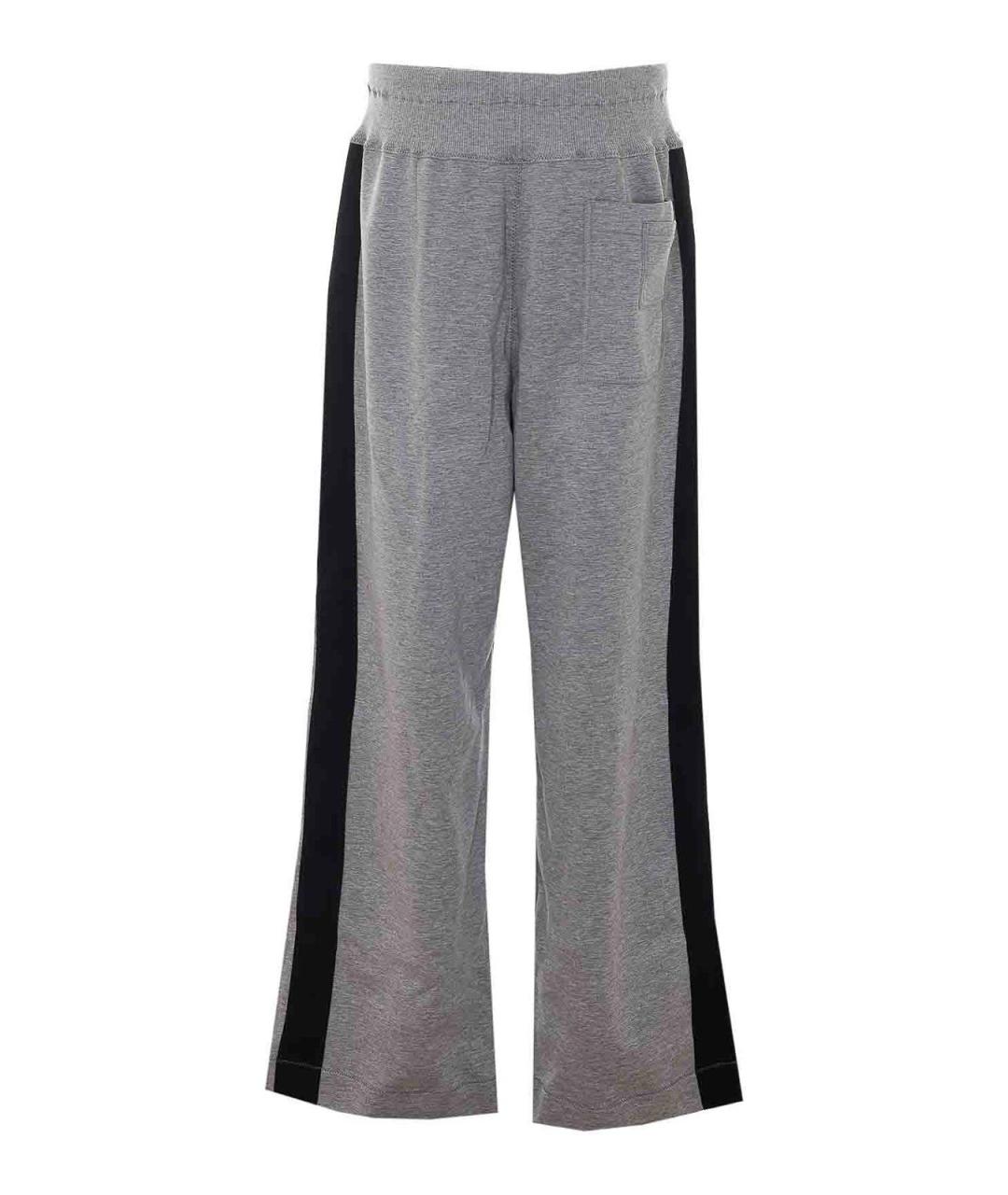 LANVIN Серые хлопковые спортивные брюки и шорты, фото 2