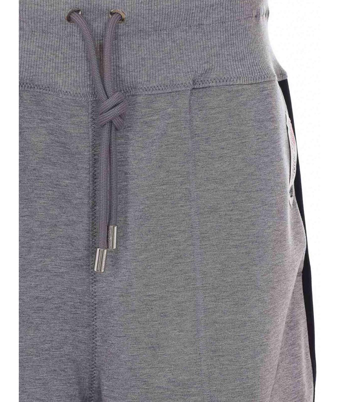LANVIN Серые хлопковые спортивные брюки и шорты, фото 4