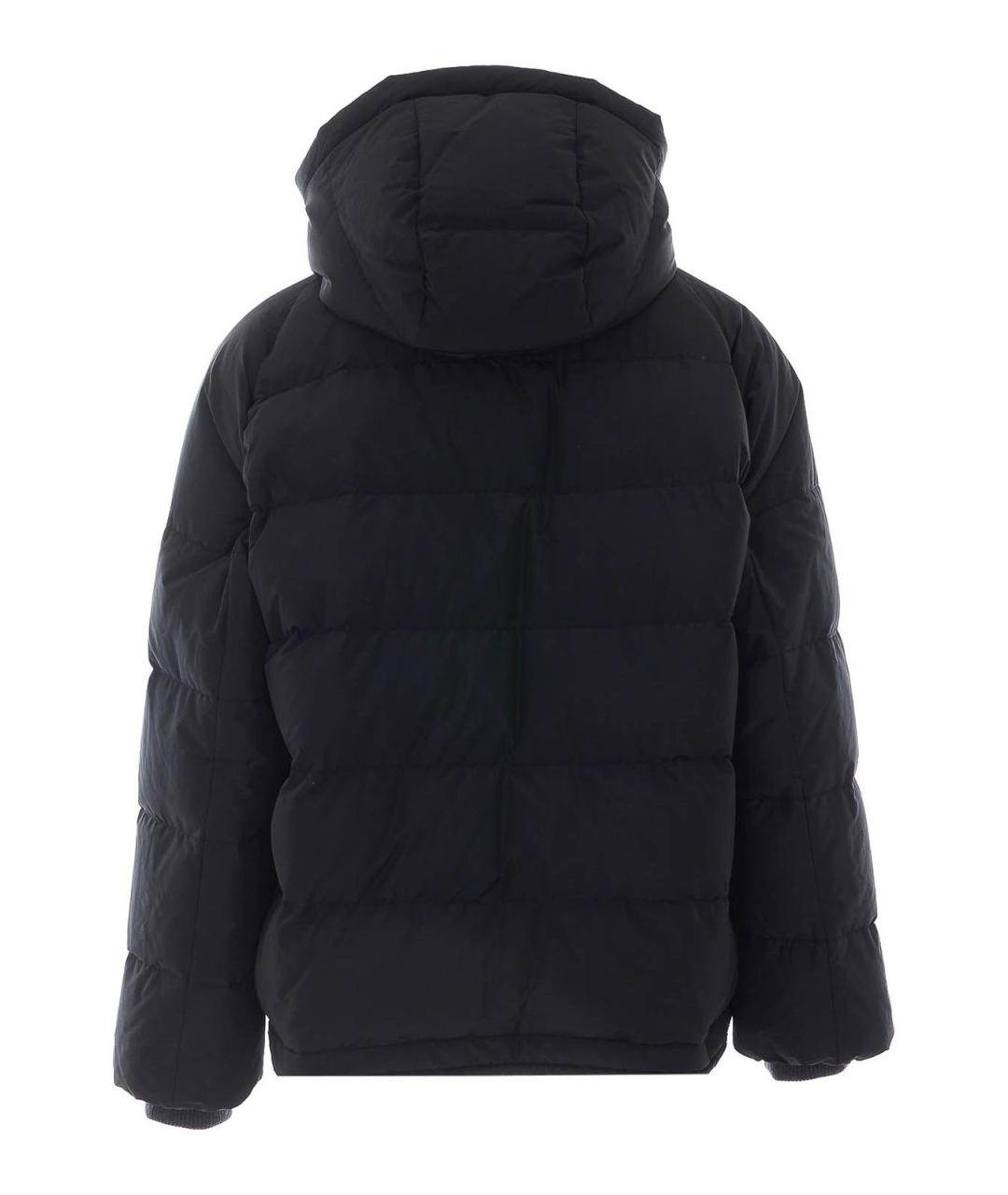 BRUNELLO CUCINELLI Черный хлопковый пуховик, фото 2