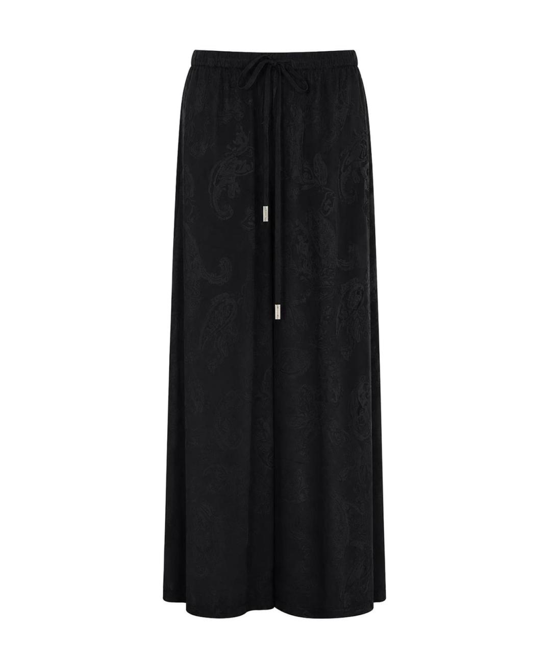 ANN DEMEULEMEESTER Черные хлопковые брюки широкие, фото 1