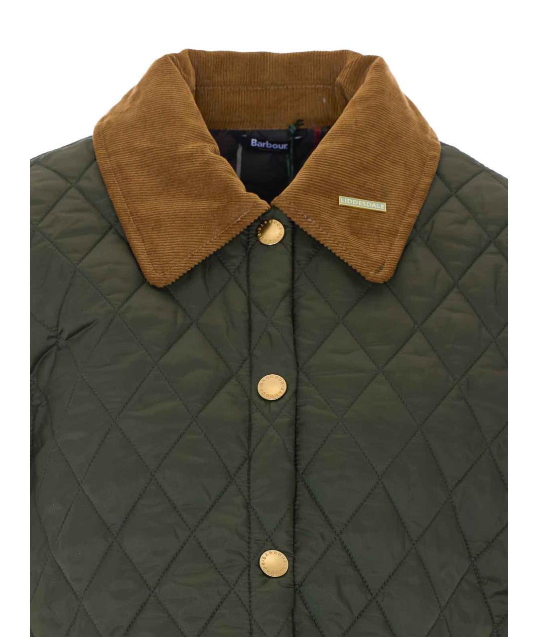 BARBOUR Зеленая полиэстеровая куртка, фото 4