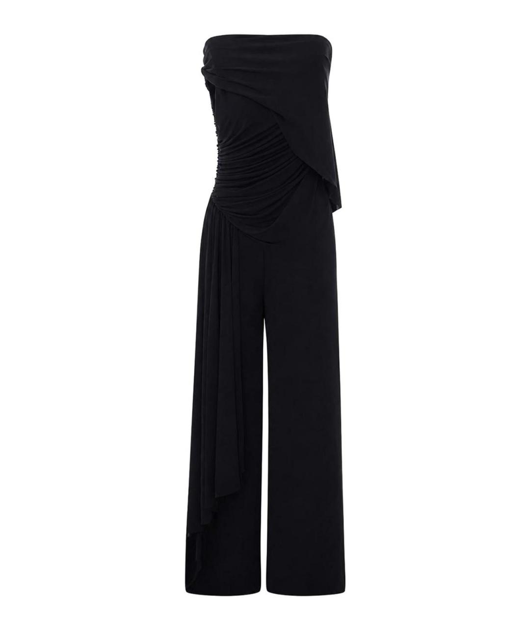 LANVIN Черный вискозный комбинезон, фото 1