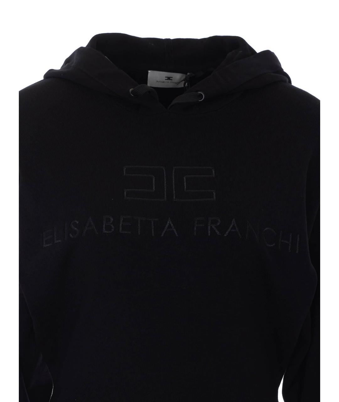 ELISABETTA FRANCHI Черное полиамидовое боди, фото 4