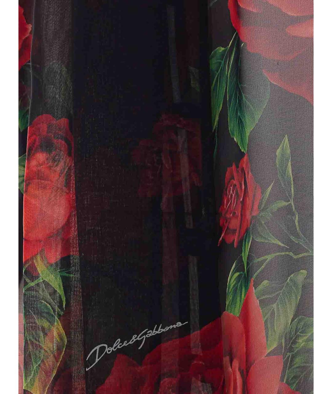 DOLCE&GABBANA Черная шелковая блузы, фото 3