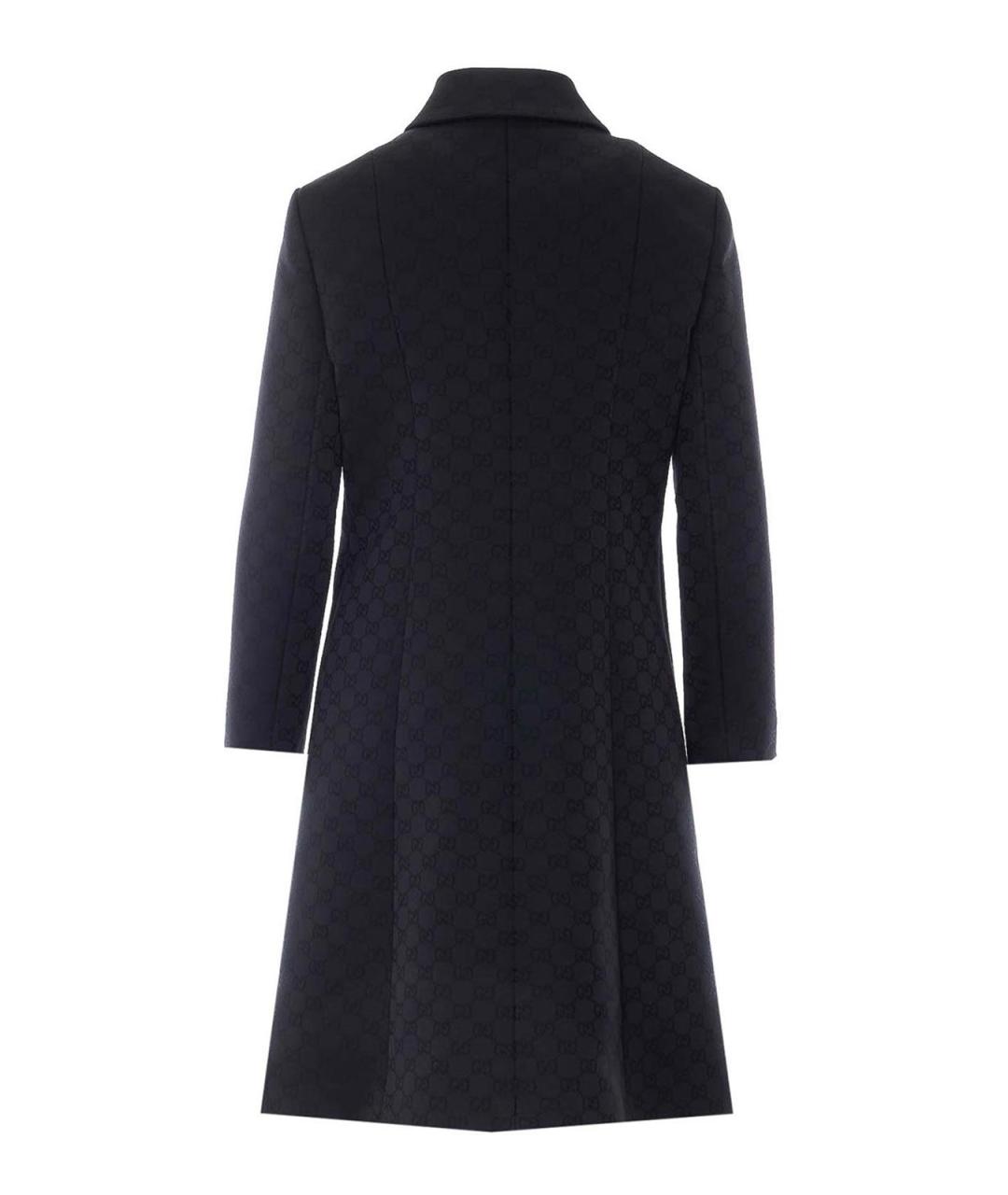 GUCCI Черное полиэстеровое пальто, фото 2