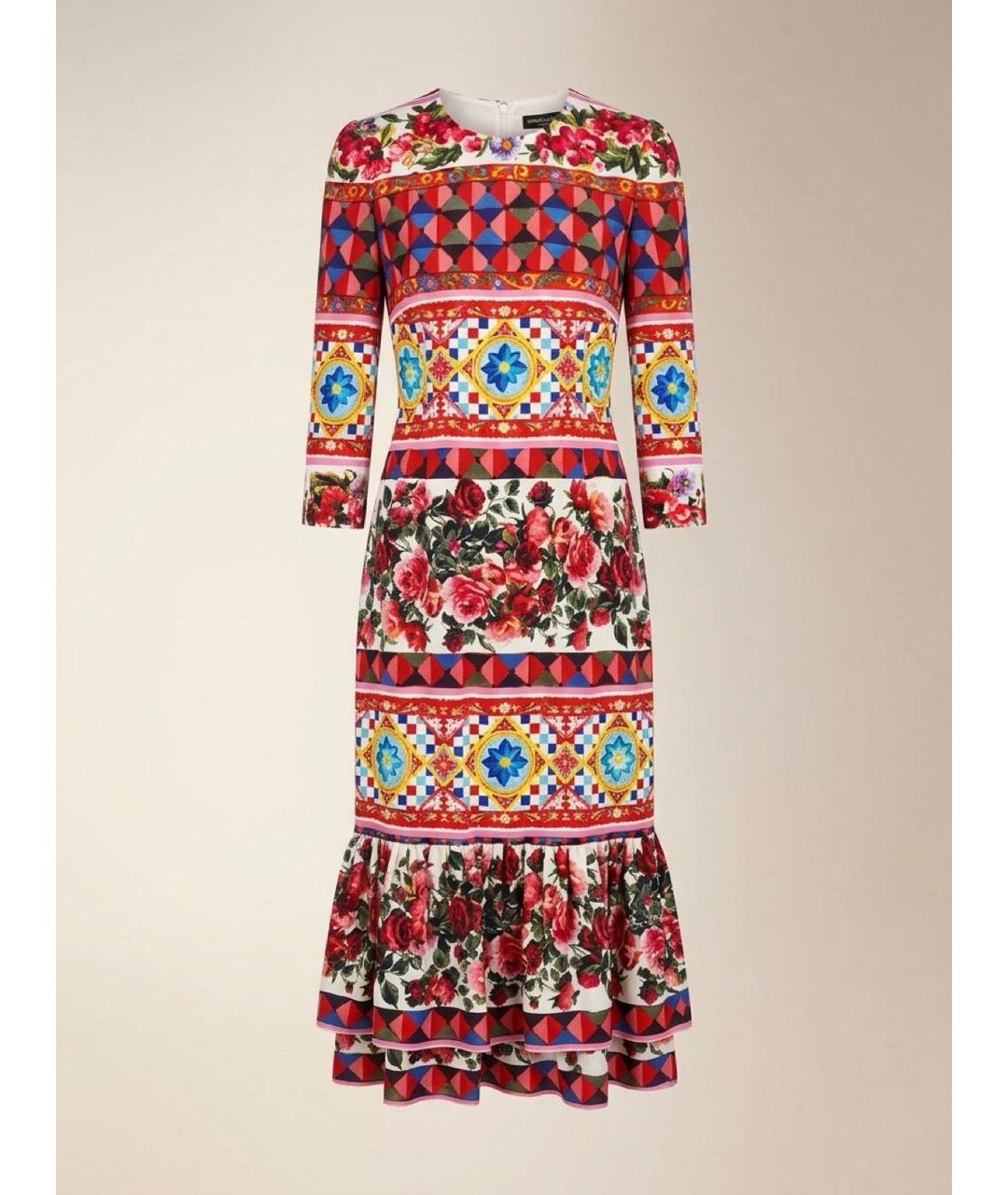 DOLCE&GABBANA Мульти вечернее платье, фото 5
