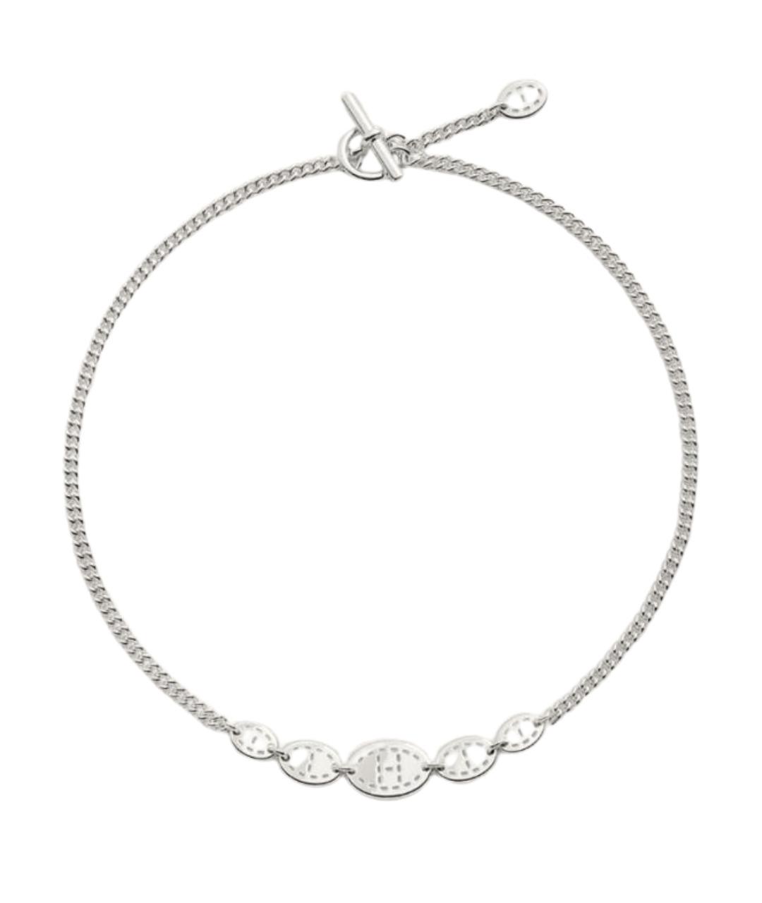 HERMES Серебряное серебряное колье, фото 1