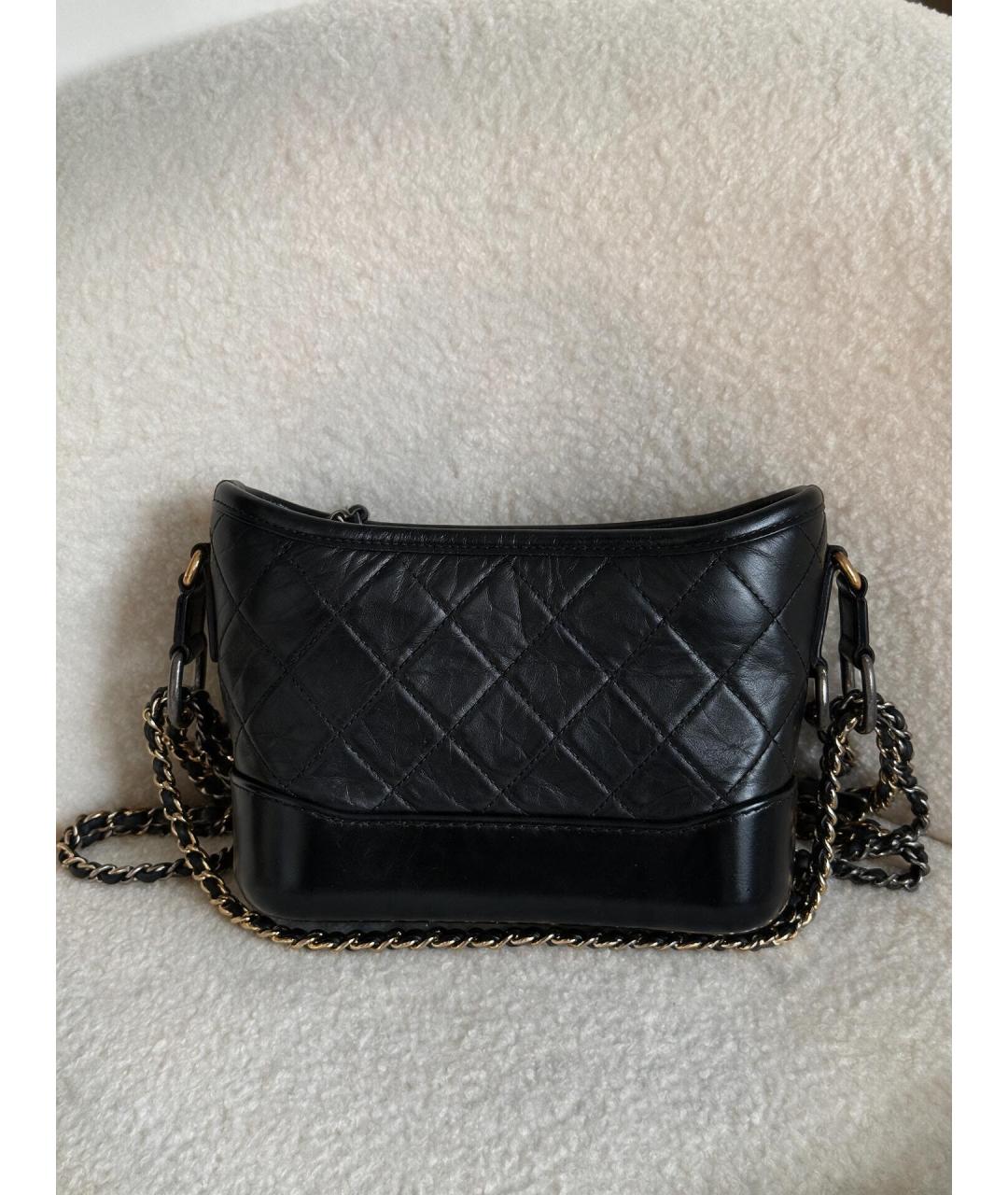 CHANEL Черная кожаная сумка через плечо, фото 4