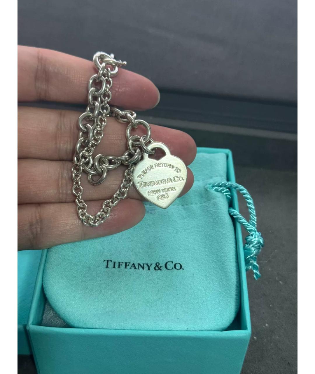 TIFFANY&CO Серебряный серебряный браслет, фото 4