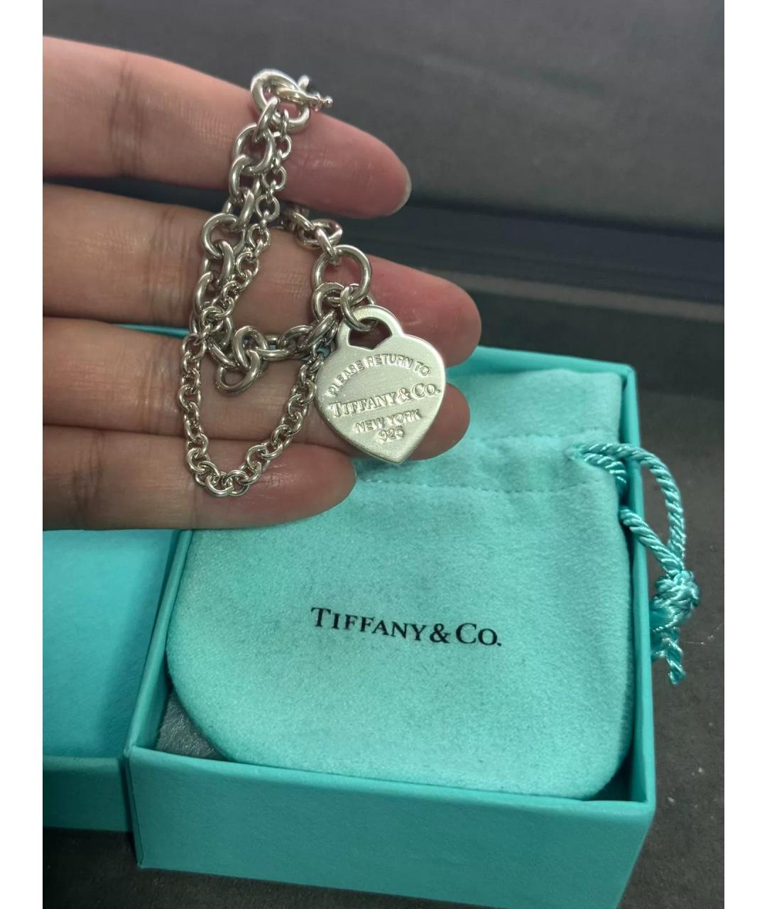 TIFFANY&CO Серебряный серебряный браслет, фото 6