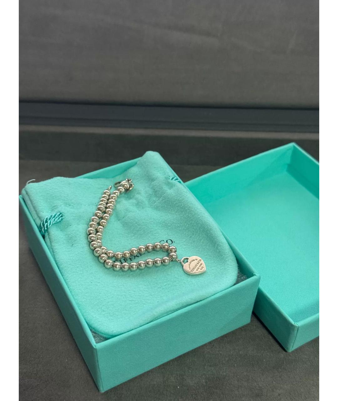 TIFFANY&CO Красный серебряный браслет, фото 2