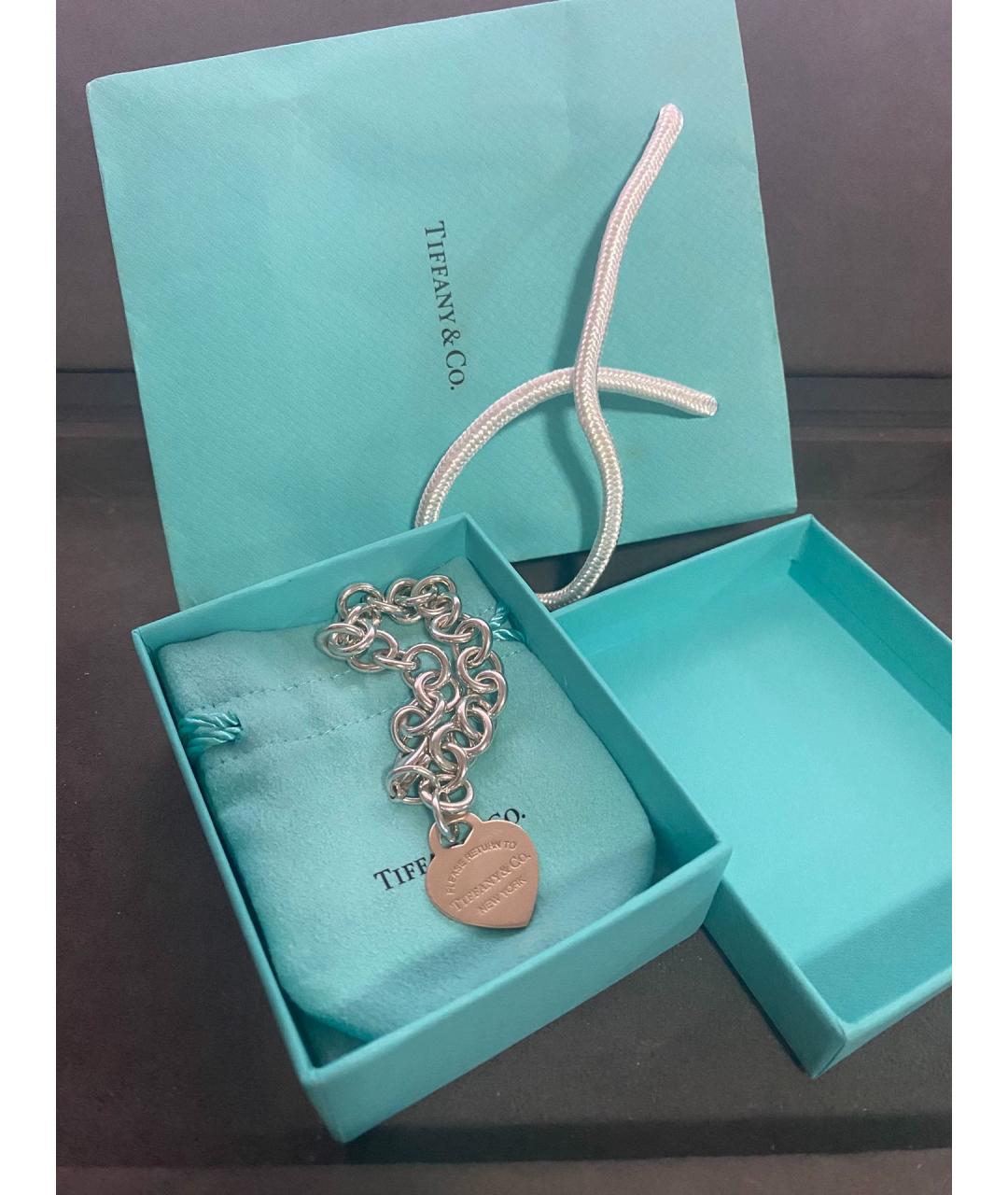 TIFFANY&CO Серебряный серебряный браслет, фото 6