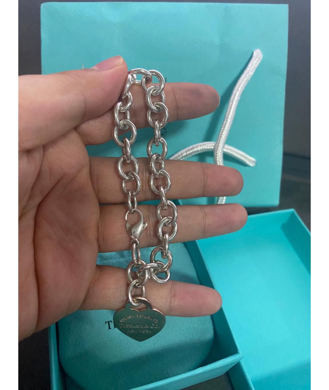 TIFFANY&CO Серебряный серебряный браслет, фото 4