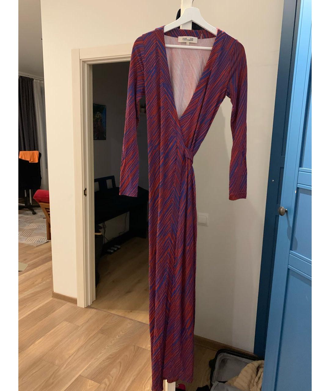 DIANE VON FURSTENBERG Бордовый шелковый сарафан, фото 5