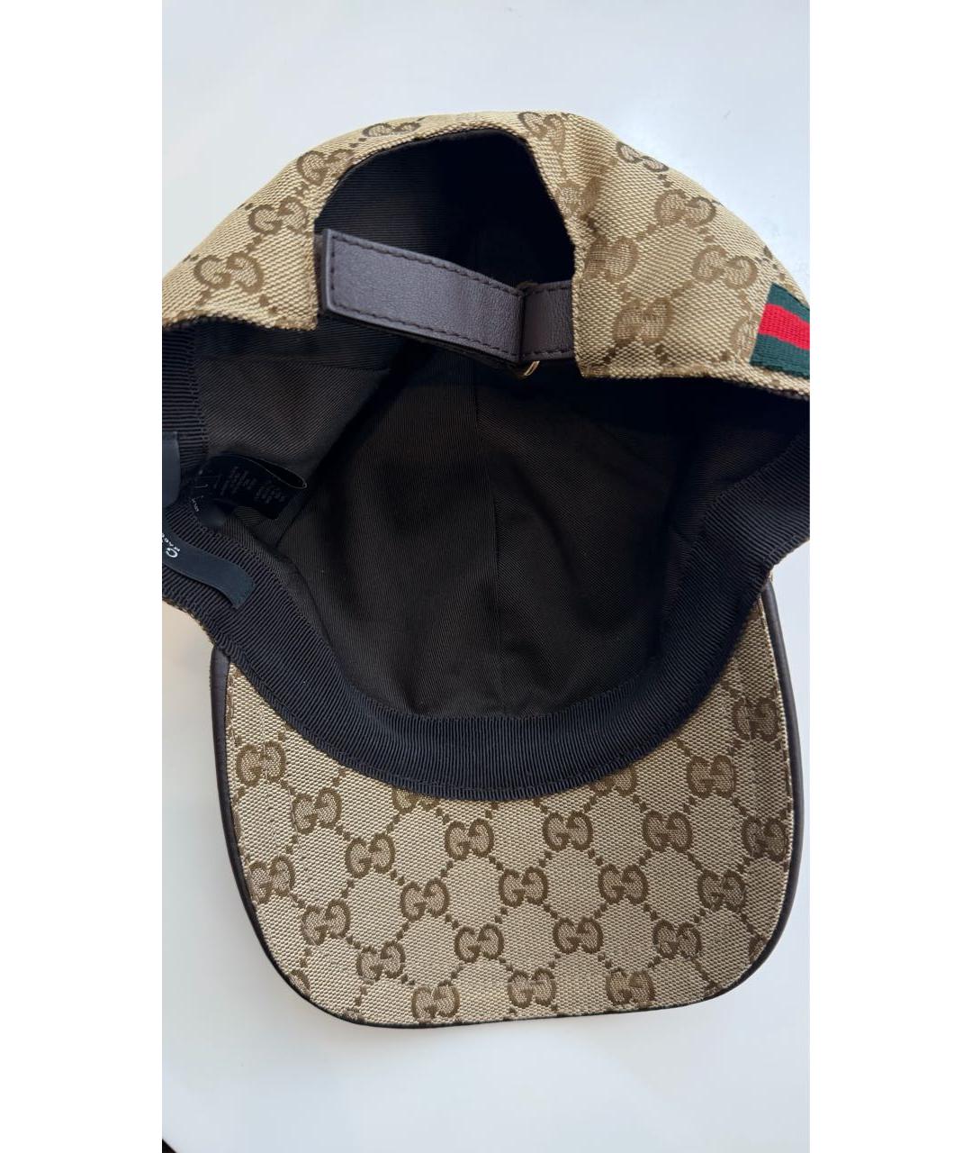 GUCCI Бежевая кепка, фото 3
