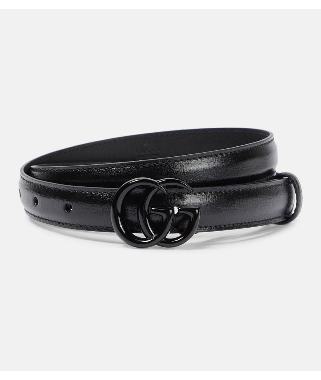 GUCCI Черный кожаный ремень, фото 5