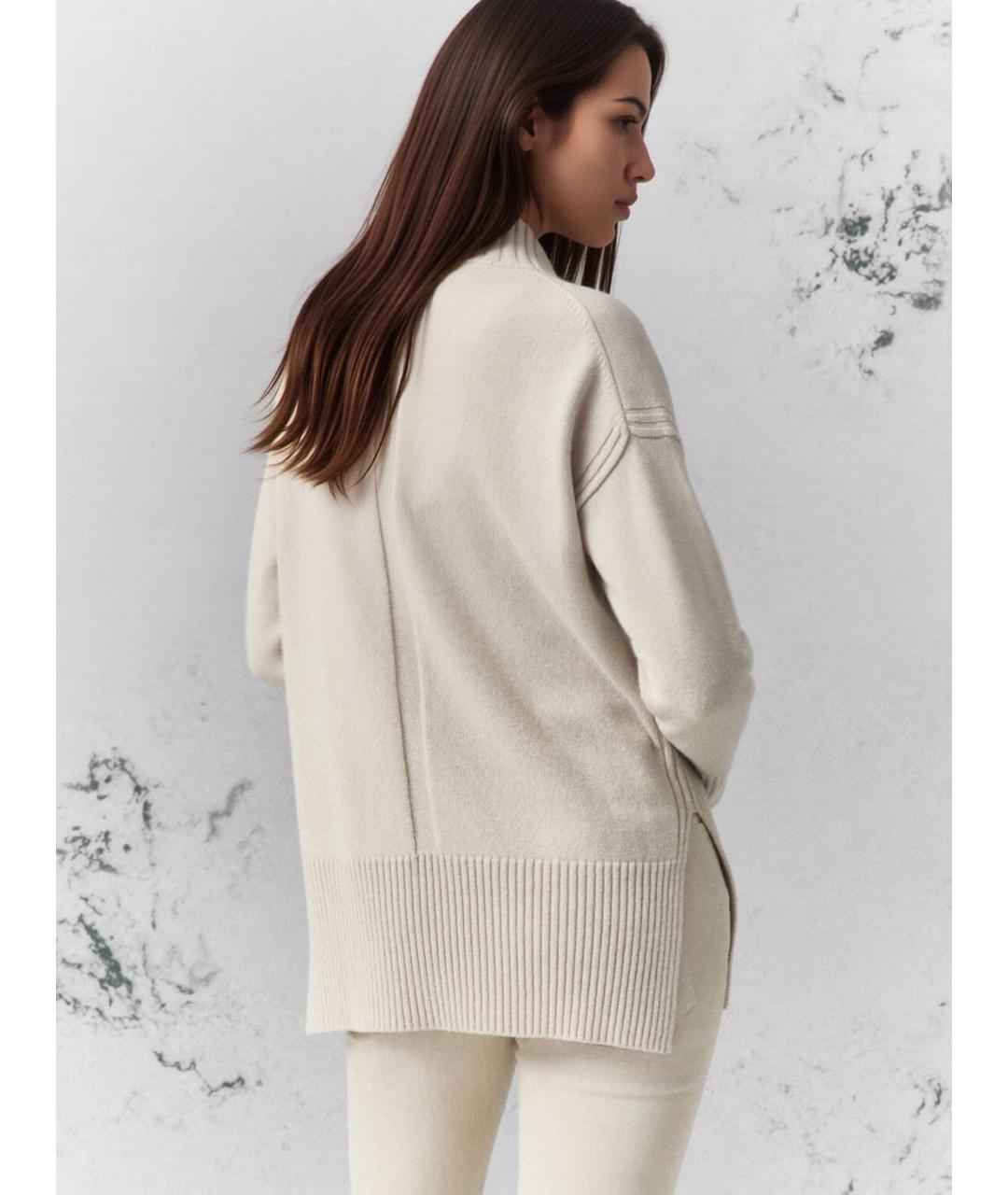 SPORTMAX Бежевая шерстяная водолазка, фото 3