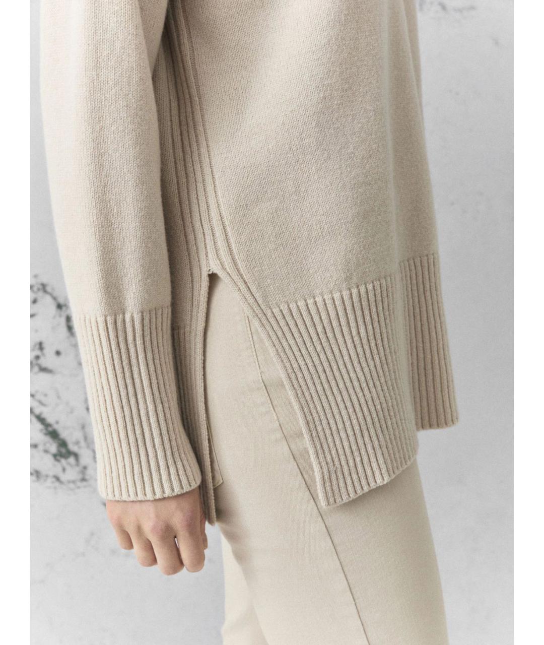 SPORTMAX Бежевая шерстяная водолазка, фото 5