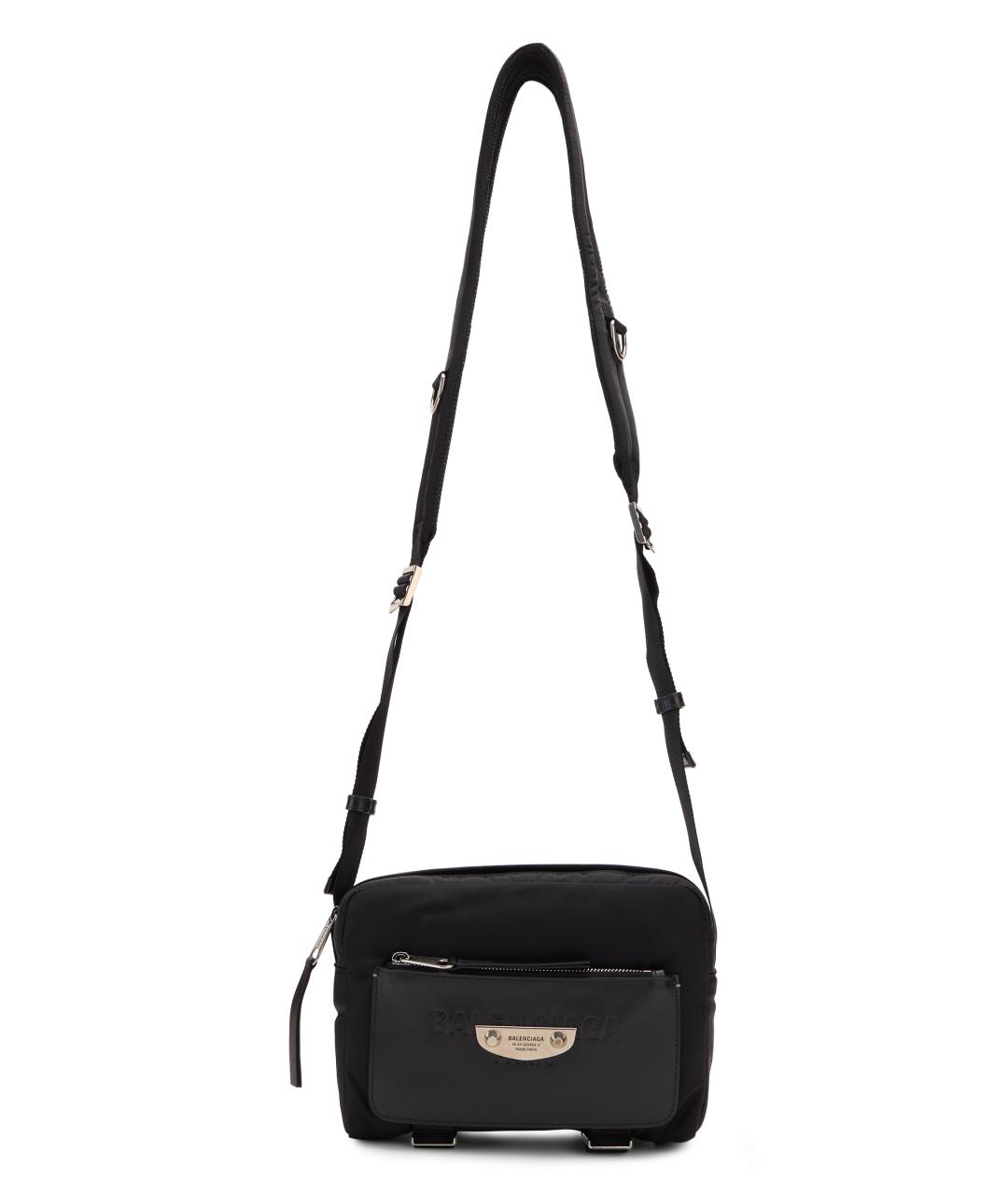 BALENCIAGA Черная синтетическая сумка на плечо, фото 1