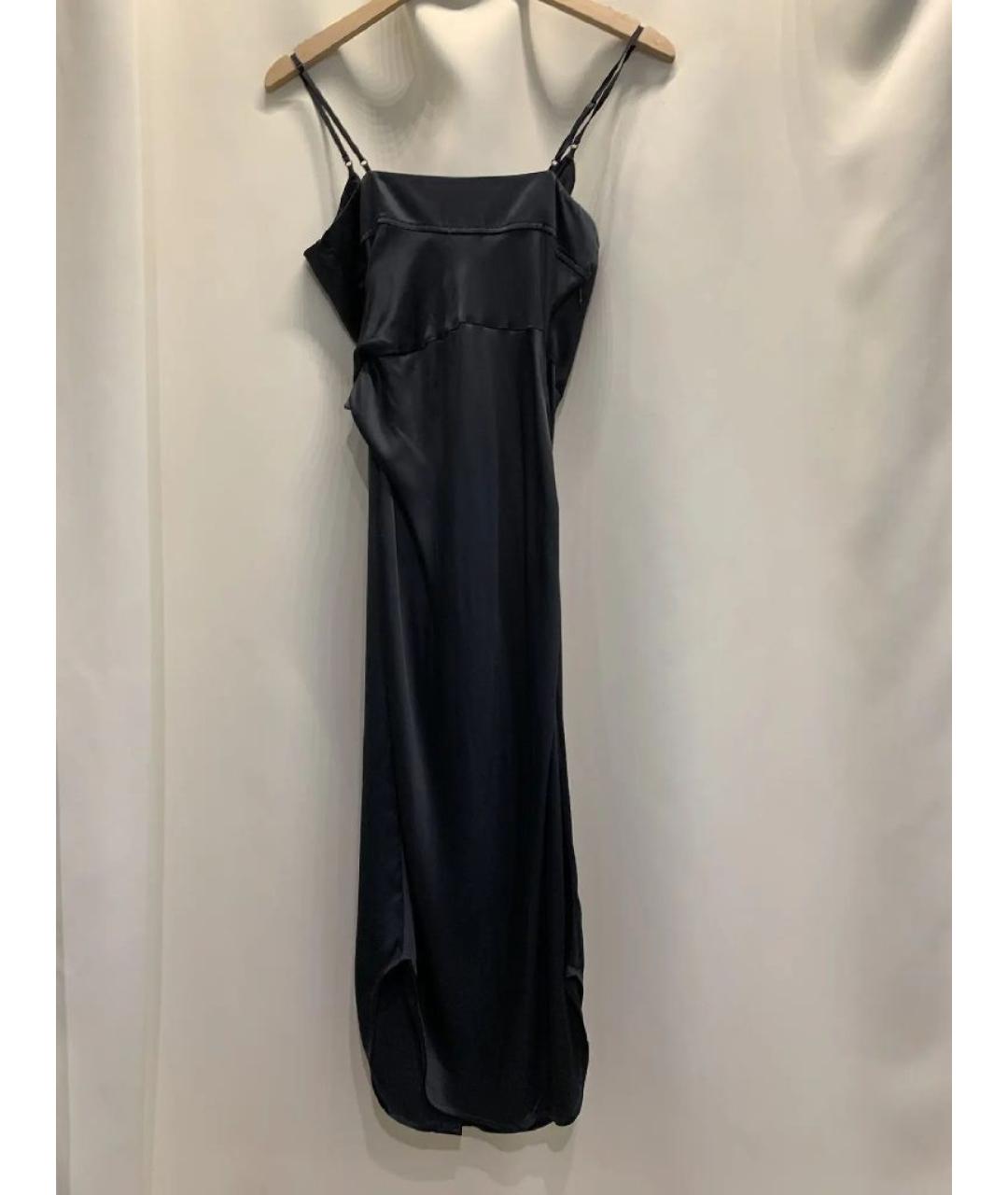 ALEXANDER WANG Черное шелковое коктейльное платье, фото 3