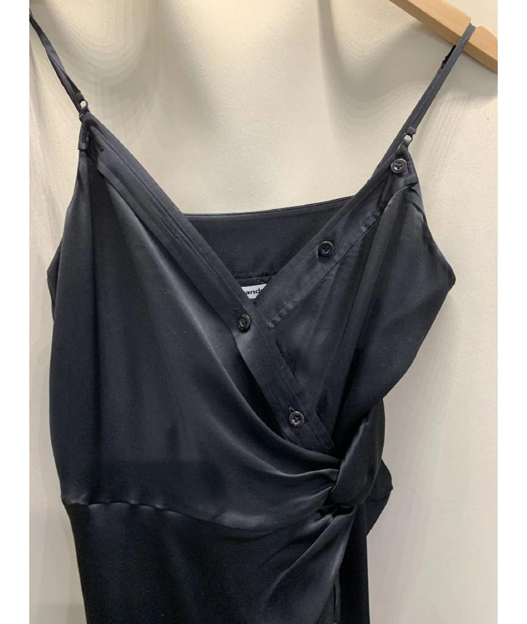 ALEXANDER WANG Черное шелковое коктейльное платье, фото 4