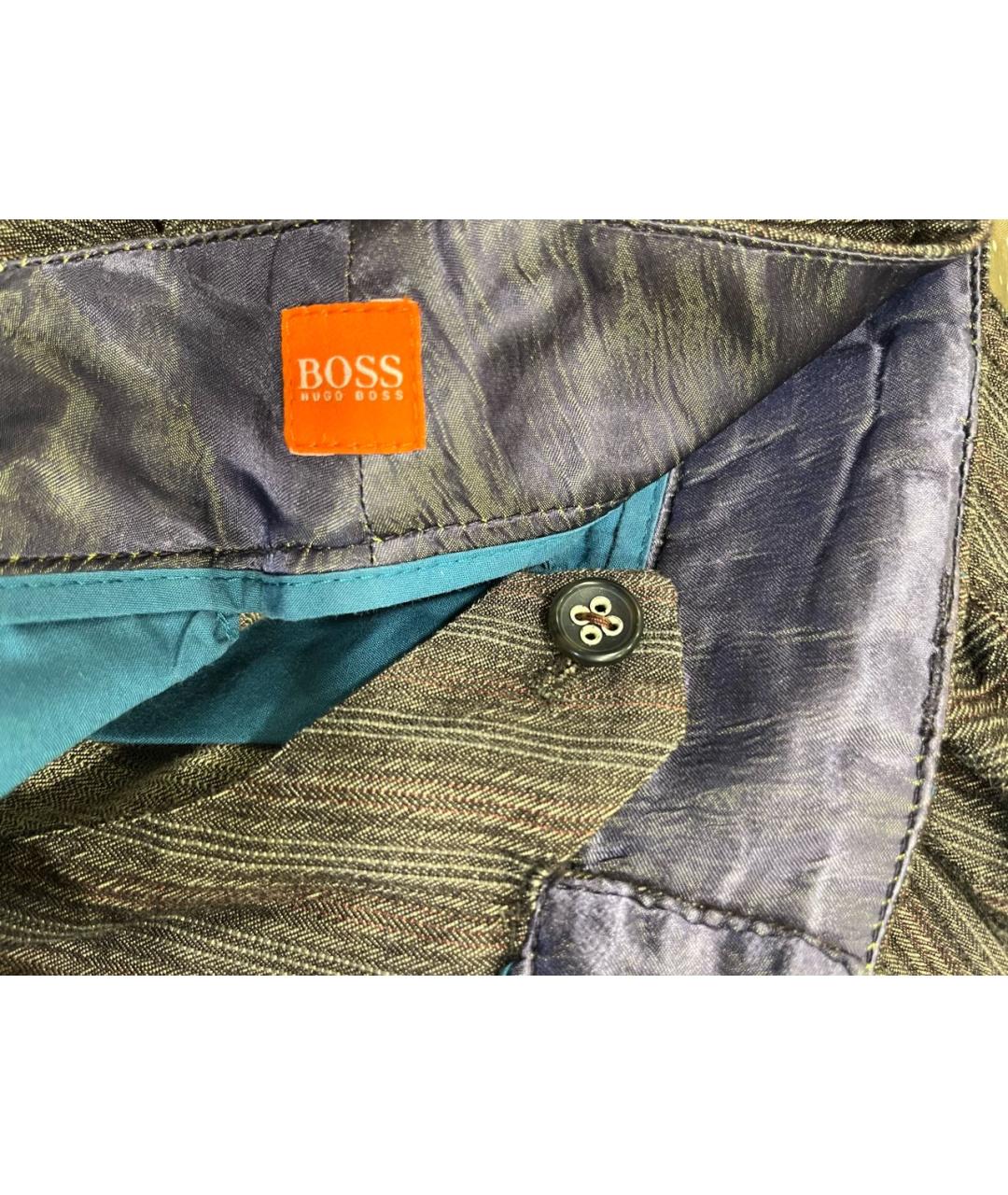 HUGO BOSS Коричневые шерстяные капри, фото 3
