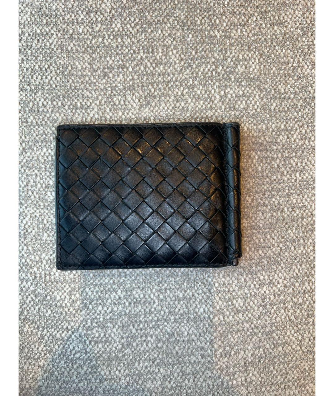BOTTEGA VENETA Черный кожаный кошелек, фото 2