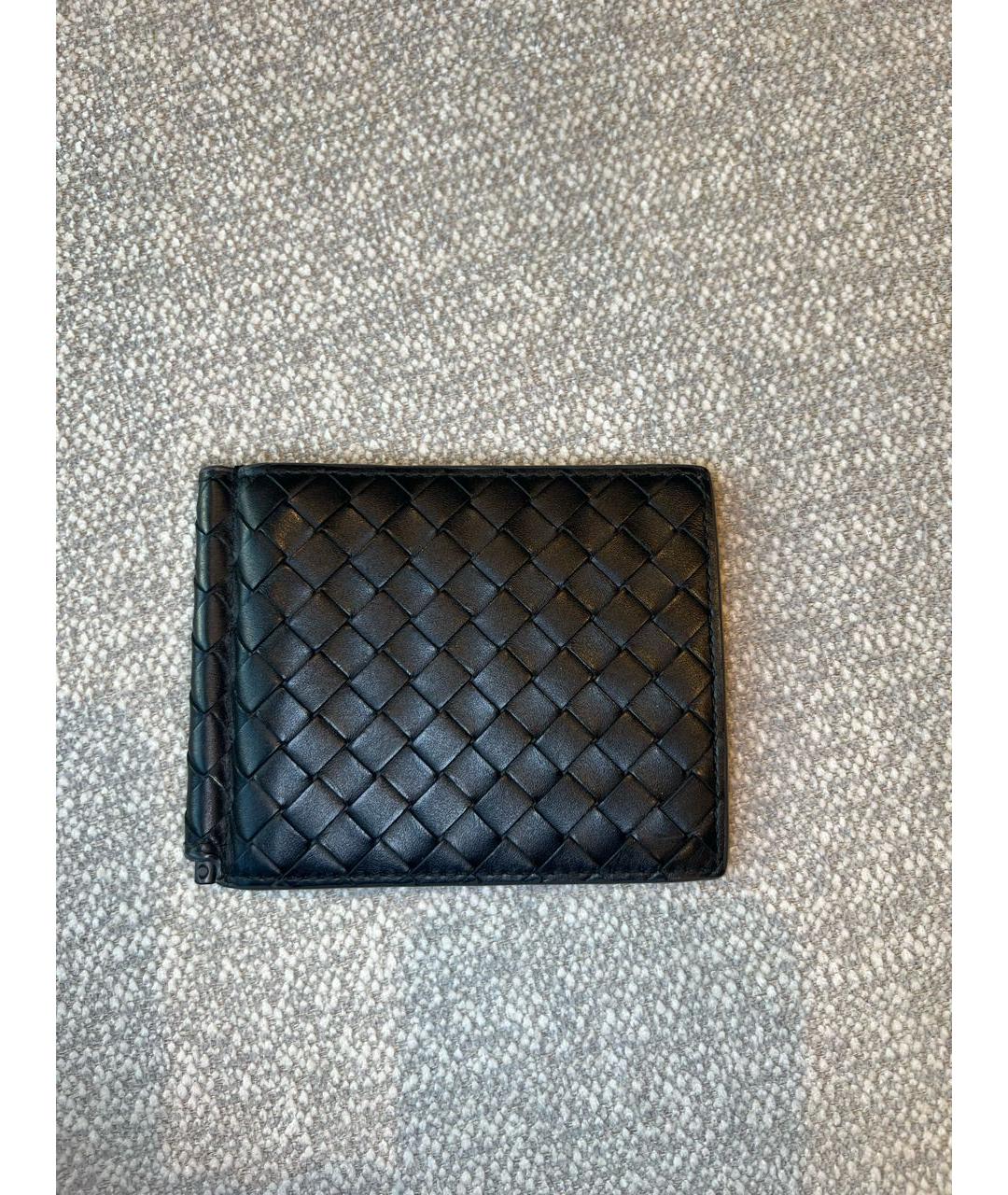 BOTTEGA VENETA Черный кожаный кошелек, фото 5