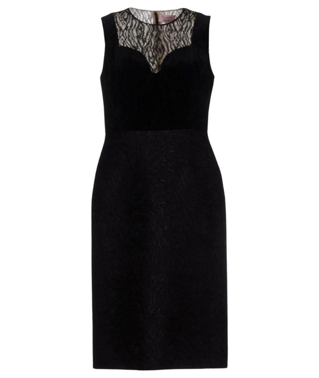 LANVIN Черное бархатное вечернее платье, фото 1