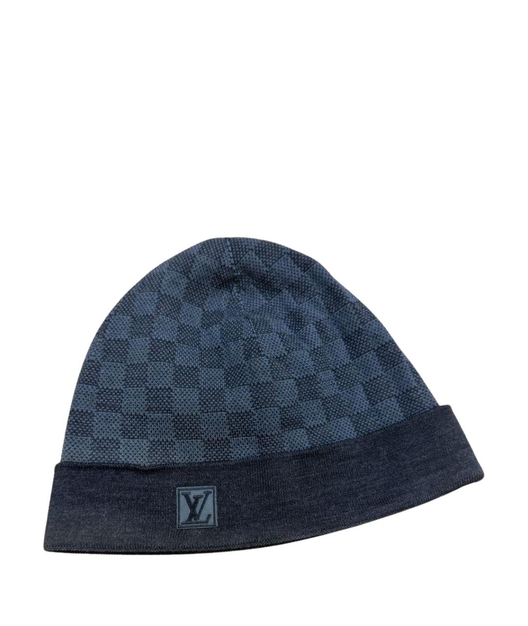 LOUIS VUITTON Темно-синяя кашемировая шапка, фото 1
