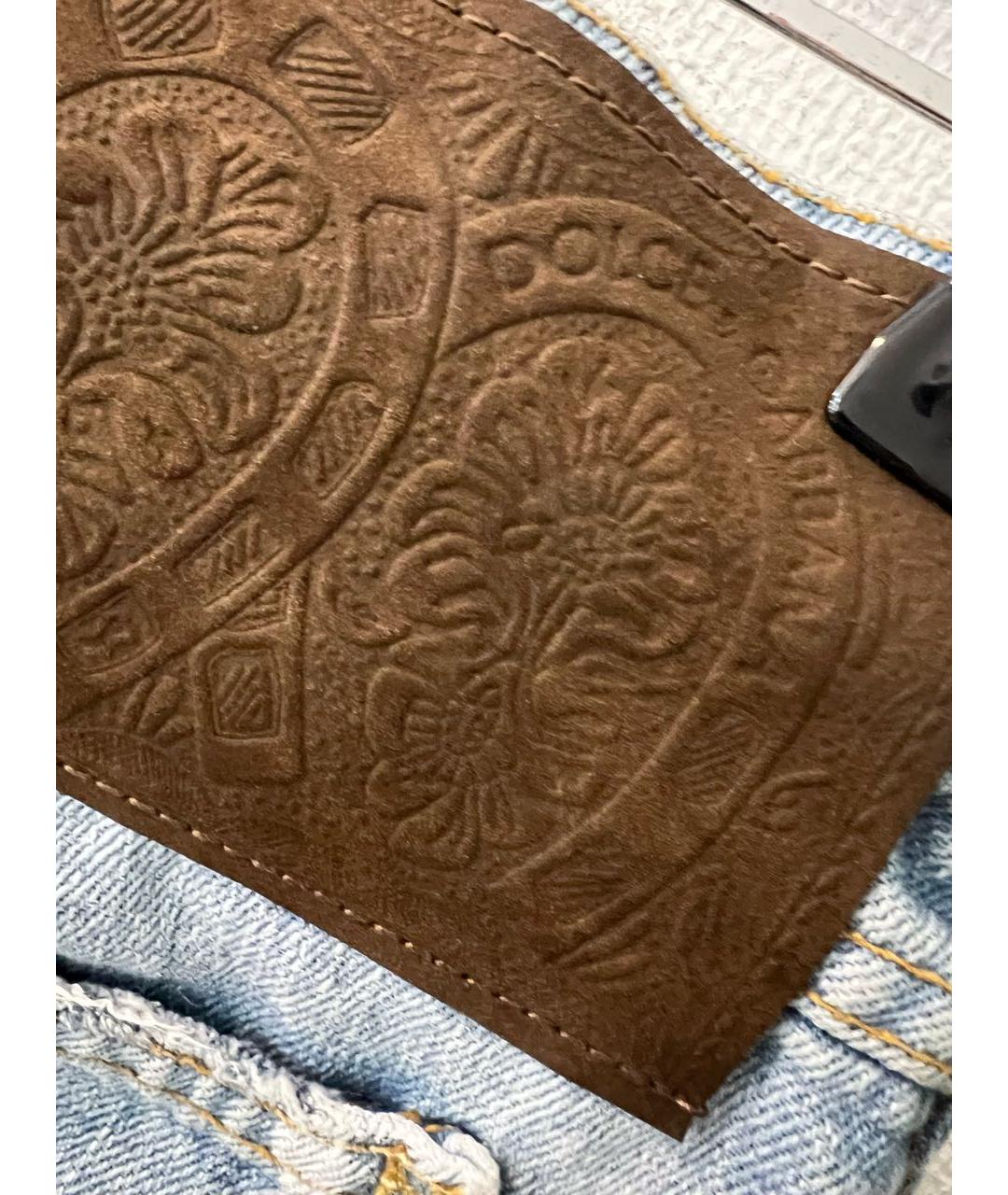 DOLCE&GABBANA Голубой деним костюм с брюками, фото 6