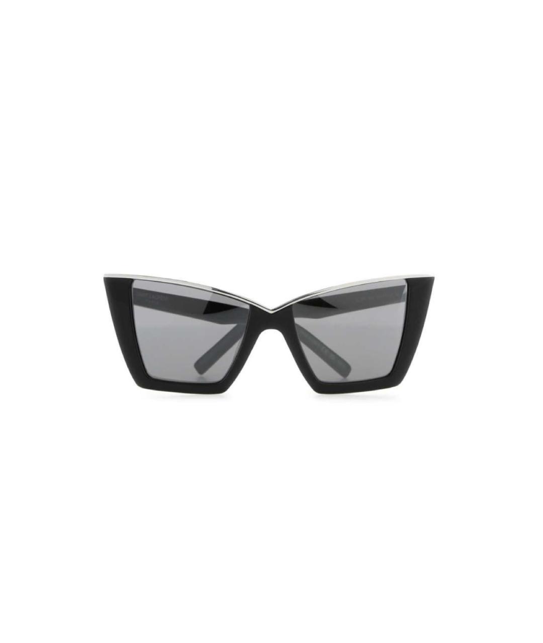 SAINT LAURENT Черные пластиковые солнцезащитные очки, фото 2